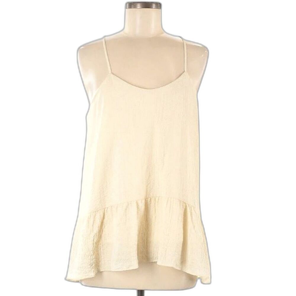 Maisie Tank Top Blouse Womens Small 4 6 Nordstromom Ivory White Ruffle Shirt